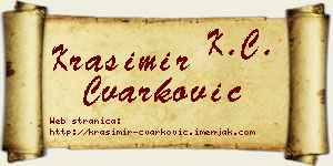Krasimir Čvarković vizit kartica
